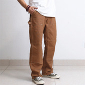 CARHARTT 多袋休闲裤 卡哈特B01帆布B136直筒宽松版 型双膝伐木工装