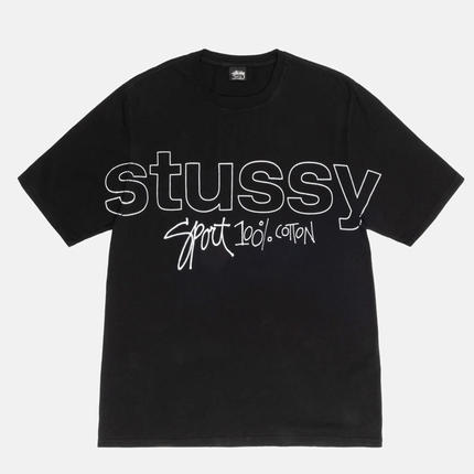 STUSSY 斯图西SS23 Sport %100 Pigment Dyed Tee美潮水洗圆领T恤