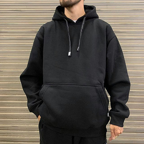 PROCLUB宽松加绒纯色嘻哈帽衫