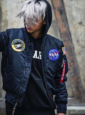 Alpha阿尔法工业NASA太空总署纪念版MA1飞行员空军外套充棉夹克