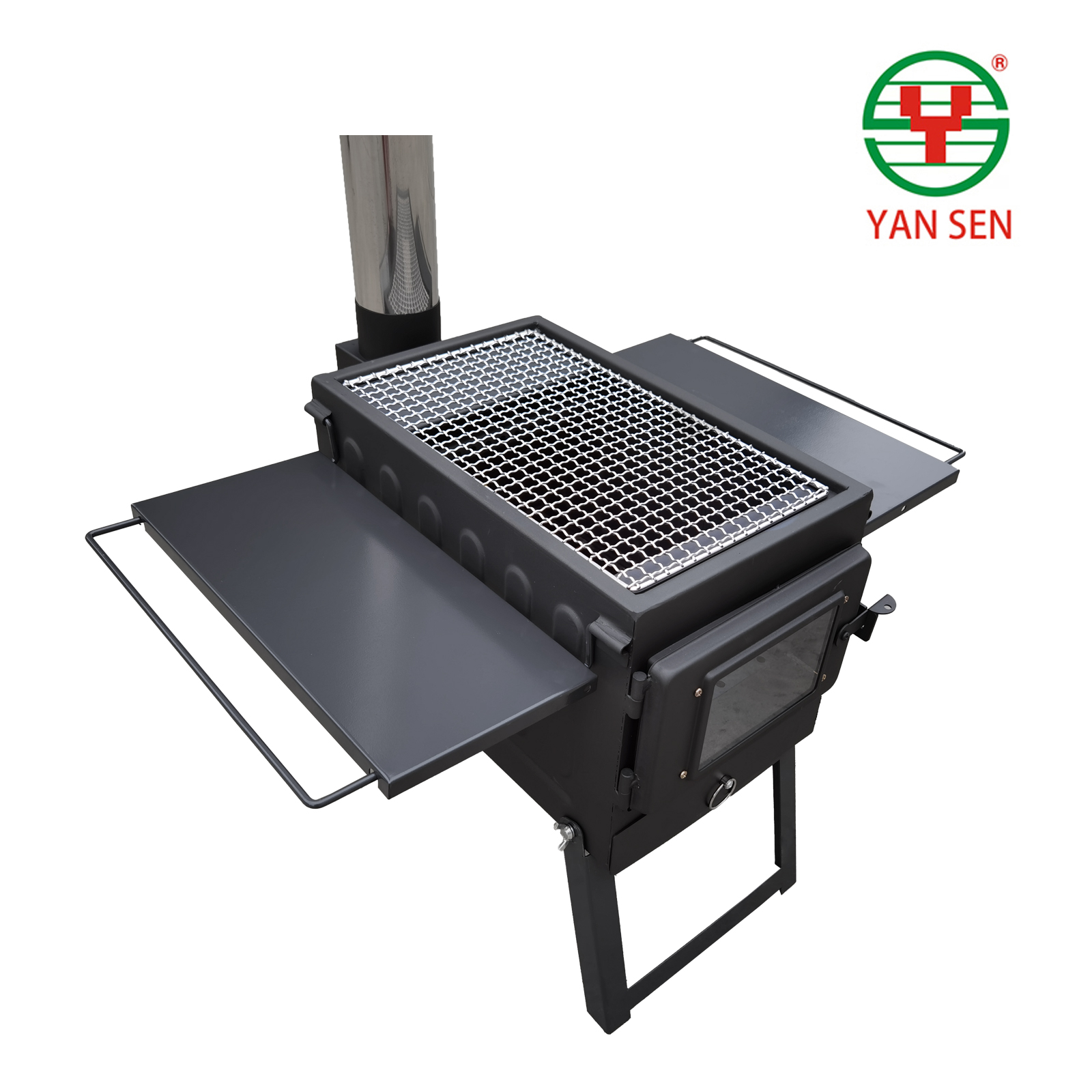 焱森户外露营柴火炉烧烤炉