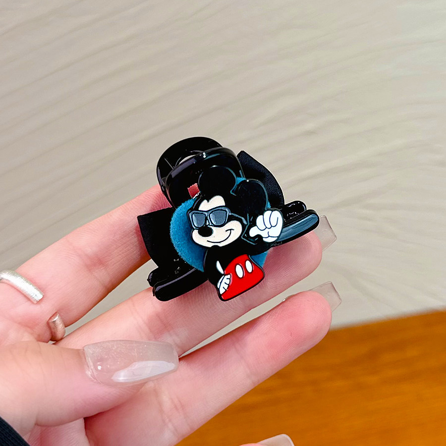 可爱风韩系米老鼠蝴蝶结小抓夹百搭高级感气质减龄精致小发饰头饰