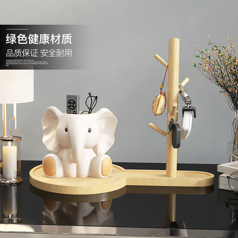 大象门口玄关钥匙收纳摆件客厅鞋柜置物架家居饰品酒柜乔迁礼物,家居饰品,桌面摆件,淘宝优惠券,粉丝福利购,淘宝优惠卷