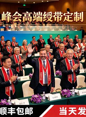 峰会会议绶带定制企业log