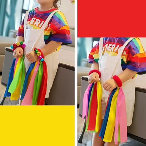 幼儿学生手腕铃铛花运动