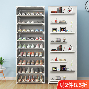 鞋架子多层简易鞋架经济型宿舍家用门口防尘带布罩鞋柜收纳鞋柜厂