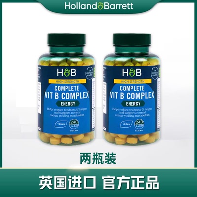 2瓶装 【2027年6月】英国正品荷柏瑞HB复合维生素B群240粒