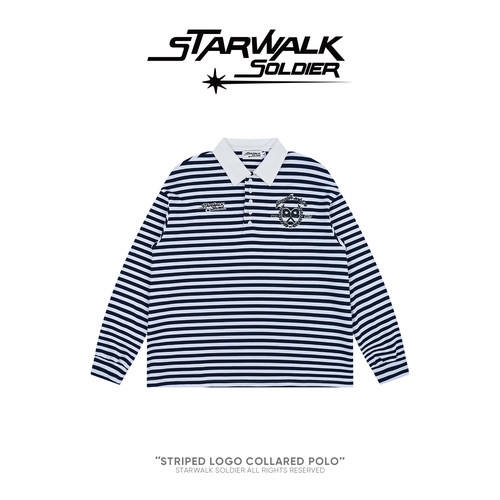 STARWALK翻领条纹POLO衫