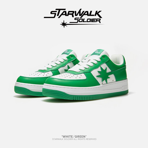 starwalk森林狂想曲白绿流星鞋