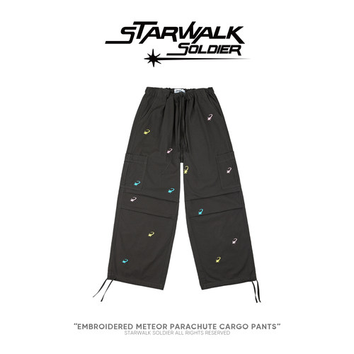 starwalk刺绣工装裤美潮
