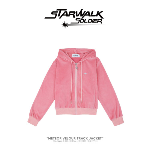 starwalk后背烫钻卫衣帽衫