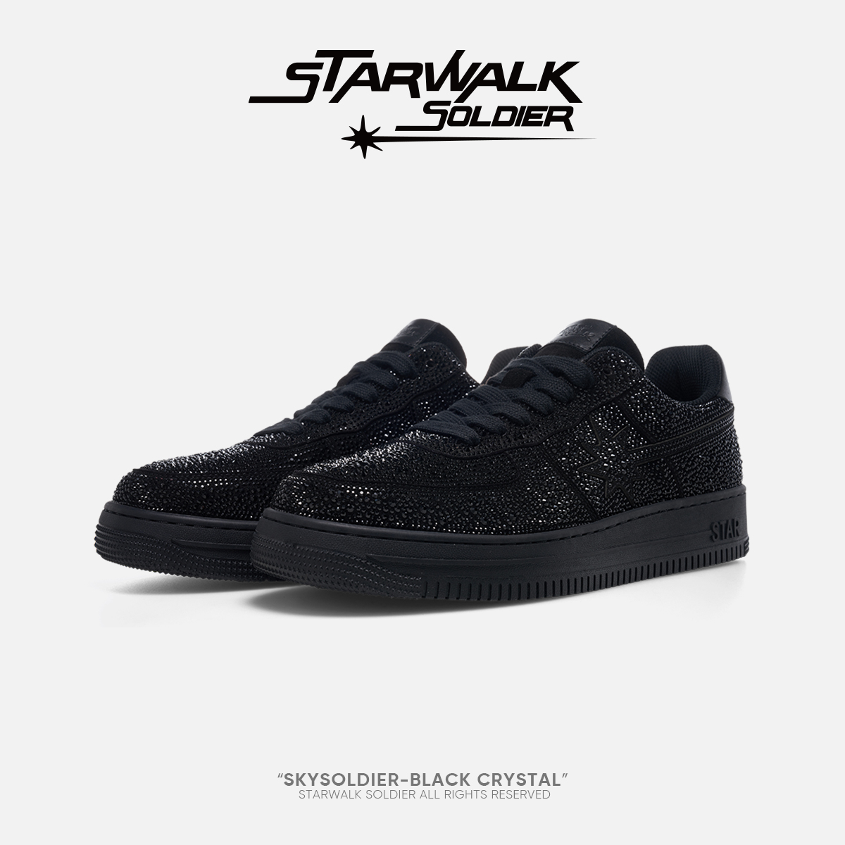 starwalk黑色满天星流星鞋