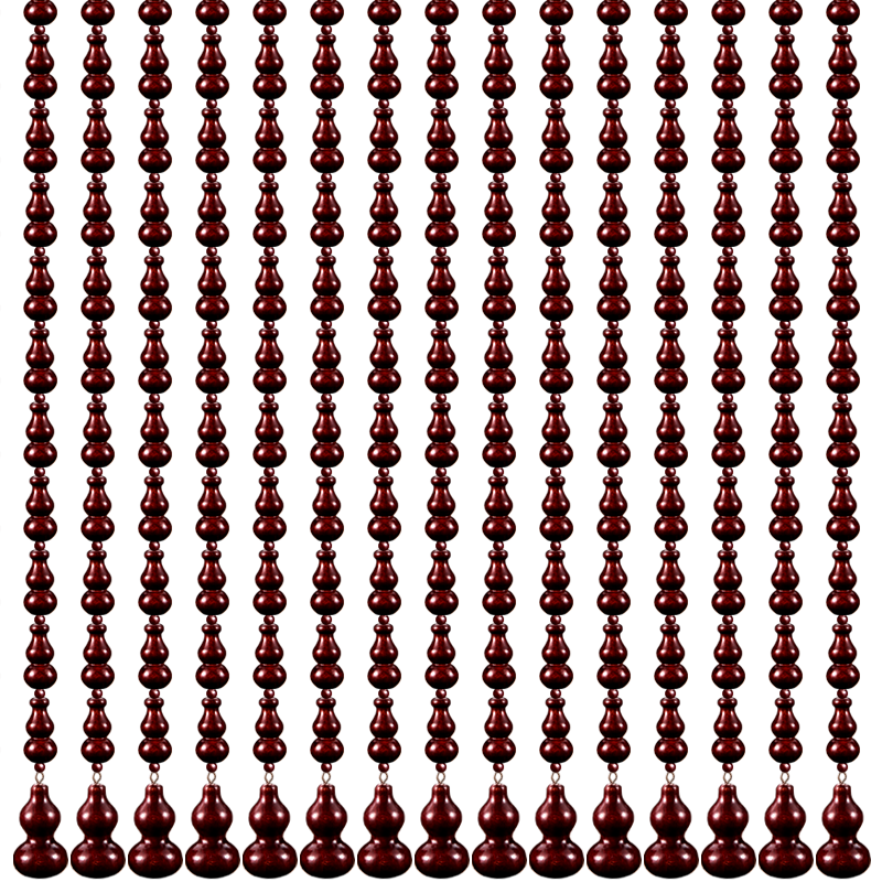 桃木葫芦门帘珠帘隔断帘大门卧室门对门玄关屏风客厅家用帘免打孔