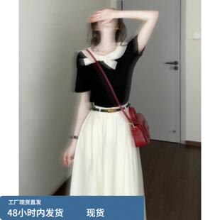 2026新款爆款巨好看绝美漂亮连衣裙子女夏季韩系穿搭一整套装长裙