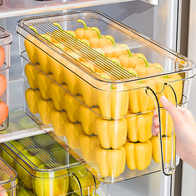 冰箱收纳盒整理盒食品级水果鸡蛋专用保鲜盒厨房食品蔬菜储物盒子,收纳整理,食物收纳盒,淘宝优惠券,粉丝福利购,淘宝优惠卷