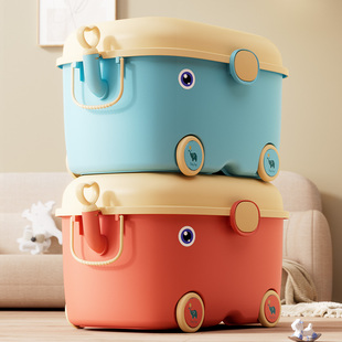 儿童玩具收纳箱大容量家用整理箱宝宝衣服零食塑料储物箱收纳盒子