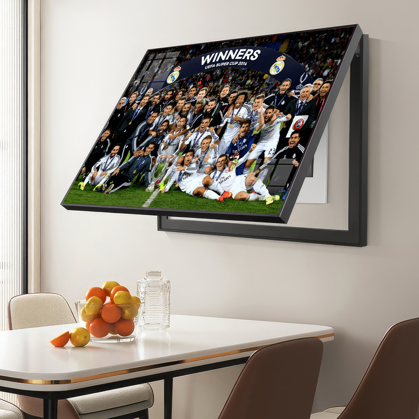 皇马莫德里奇C罗电表箱装饰画免打孔冠军球队明星配电箱遮挡壁画