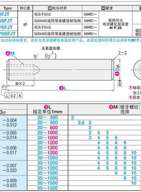 加工PSFGT20-130-M8线性导向轴 PSFGT PSSFGT PSFGC PSSFGC