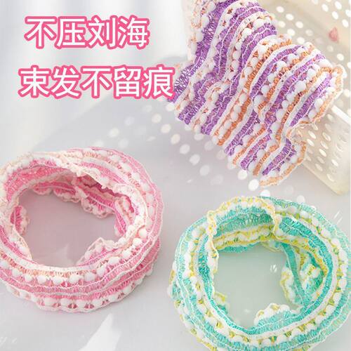 洗脸发带不压头发无痕款弹力束发带网红简约发箍女超强吸水干发帽