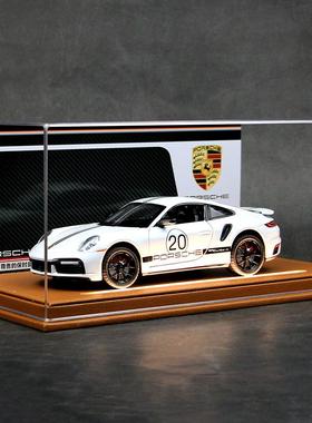 保时捷911跑车模型20周年纪念版合金汽车玩具高档男生520生日礼物