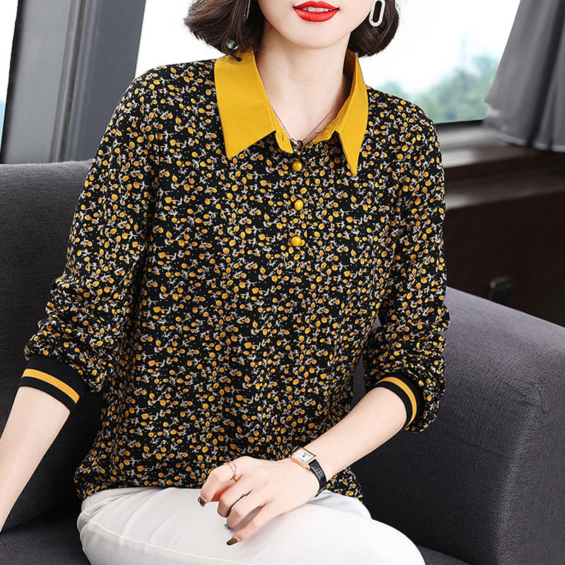 秋裝2022年新款中年女士媽媽t恤女長袖秋衣外穿翻領高貴洋氣上衣在類目 女裝/女士精品, T恤中 - 來自Buy2taobao.com提供專業的淘寶代購服務