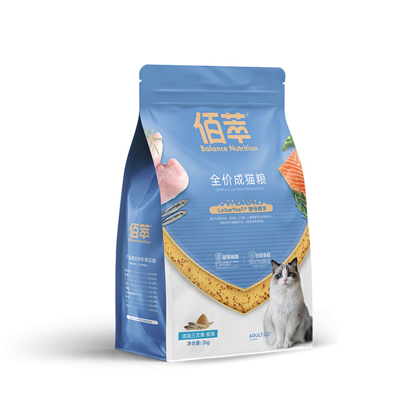 麦富迪佰萃成猫粮幼猫粮蛋黄鱼干