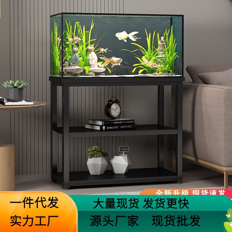 承重鱼缸架子客厅桌子双层落地底柜托架底座柜子支架底架现代