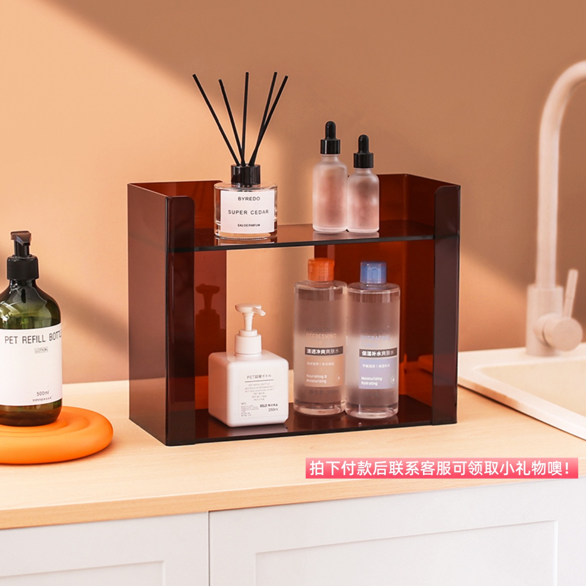 [Air meow]Acrylic Cosmetics Shelf Perfume Skin care products Storage rack desktop Shower Room TOILETin the Family/Personal Cleaning Tools , Sanitary appliances/Bathroom accessories , Bathroom Jiaojia/Shelf  category - from Buy2taobao.com to provide professional Taobao agent buy service
