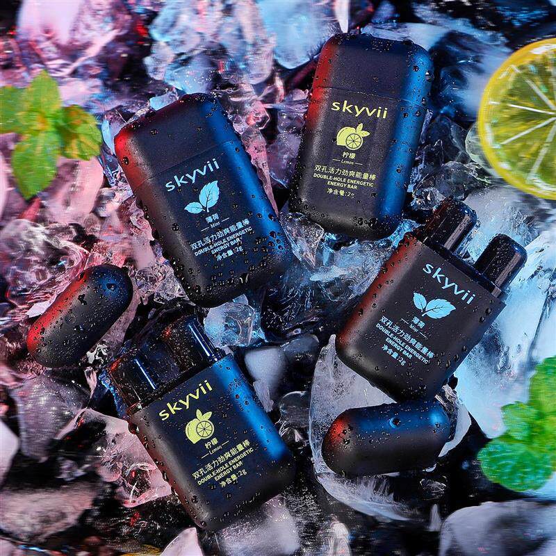 skyvii诗可雅5362双孔活力劲爽能量棒薄荷味柠檬味抖音快手