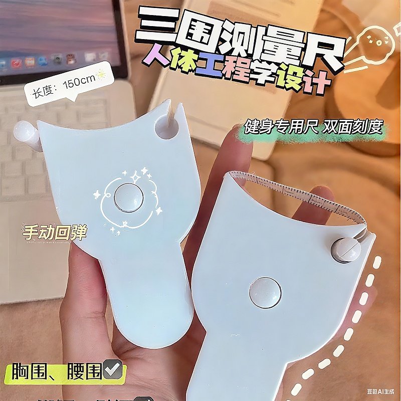 健身卷尺家用围度米尺学生随身软皮尺量体腿腰胸三围测量专用尺子,居家布艺,尺子,淘宝优惠券,粉丝福利购,淘宝优惠卷