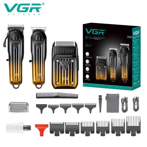 VGR644电推剪大功率理发店油头渐变电推子增白电动数显理发剪套装