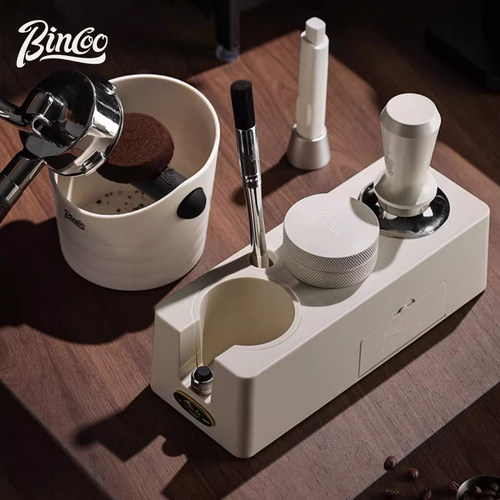 Bincoo咖啡压粉锤咖啡机弹力通用51/58mm布粉器底座套装咖啡器具