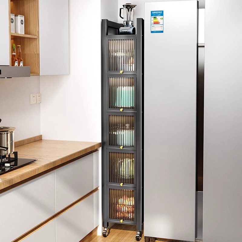 厨房夹缝置物架落地多层家用冰箱缝隙收纳多功能极窄碗锅储物橱柜,厨房/烹饪用具,厨房置物架/置物柜/角架,淘宝优惠券,粉丝福利购,淘宝优惠卷