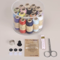 18-цвета 200-метровой акриловой иглы и нитья коробки