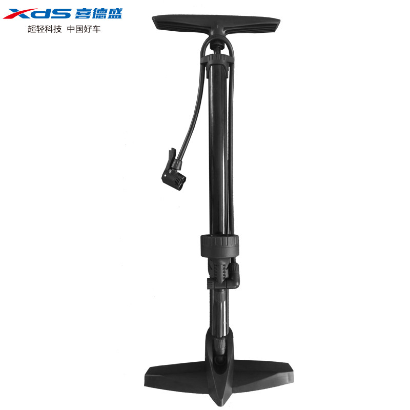 喜德盛自行车立式打气筒美法嘴高压打气筒带气压表单车骑行装备