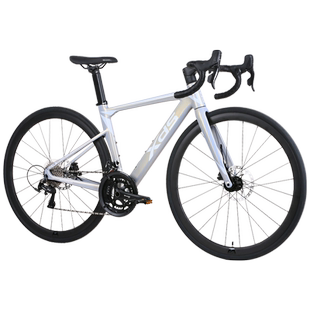 25款喜德盛AD350碳纤维破风公路自行车油压碟刹桶轴运动竞速单车