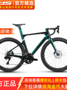 喜德盛公路自行车AD7碳纤维破风24速电子变速油压碟刹竞技赛车