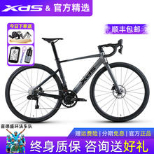 2025款喜德盛AD500公路自行车碳纤维前叉24速电子变速功率计齿盘