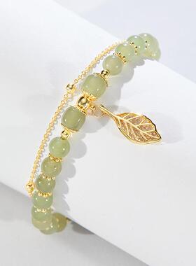 2026新金枝玉叶手链月亮闺蜜手串小众设计古珠子高颜值首饰品女手