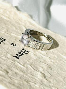 2025高颜值莫桑钻男戒D色高净度莫桑石男女结婚对戒婚戒日常牛头