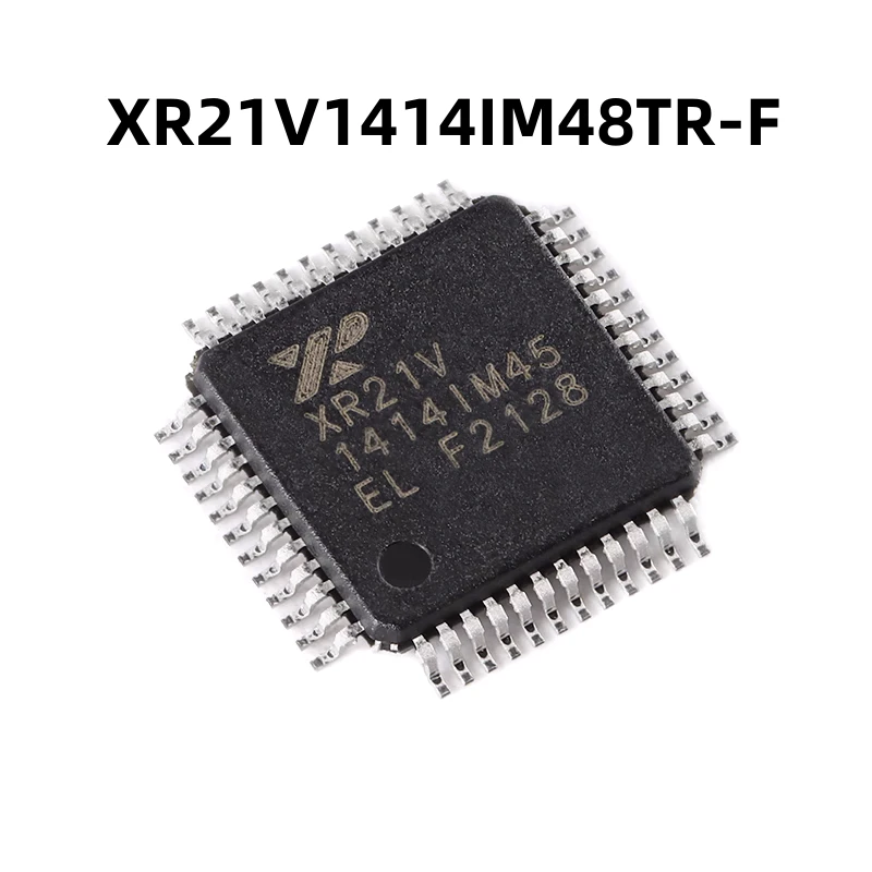 XR21V1414IM48TR-F 原装正品 TQFP-48 4通道全速 USB UART芯片