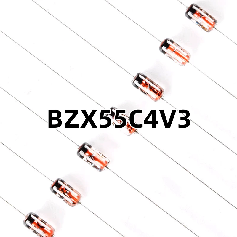 （200只）BZX55C4V3 DO-35 4.3V/0.5W 原装正品 直插稳压二极管