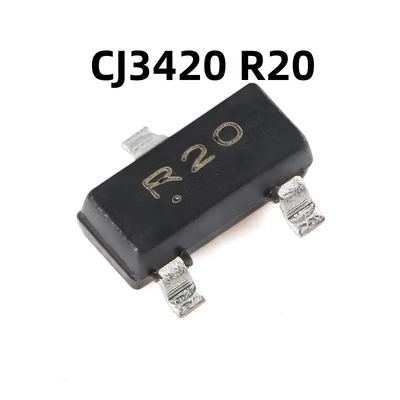 CJ3420 R20 SOT-23 N沟道20V 6A MOSFET原装正品场效应管（20只）