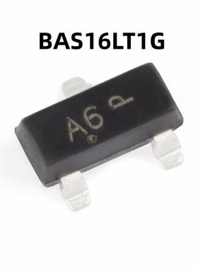 原装100只 BAS16LT1G A6 SOT-23 100V/200mA 贴片开关二极管
