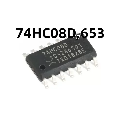 74HC08D,653 SOIC-14 四路2输入与门 贴片逻辑原装正品 芯片