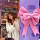 网红粉色超大蝴蝶结装 扮生日布置结婚场景拍照道具 饰墙上房间装