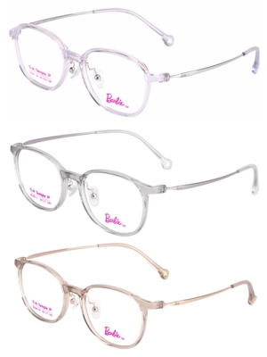芭比儿童眼镜架 超轻钛架配镜弱近视青少年女镜框2302 2306  2305