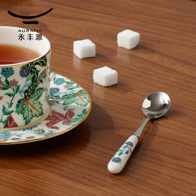 永丰源陶瓷咖啡勺水果点心叉图片