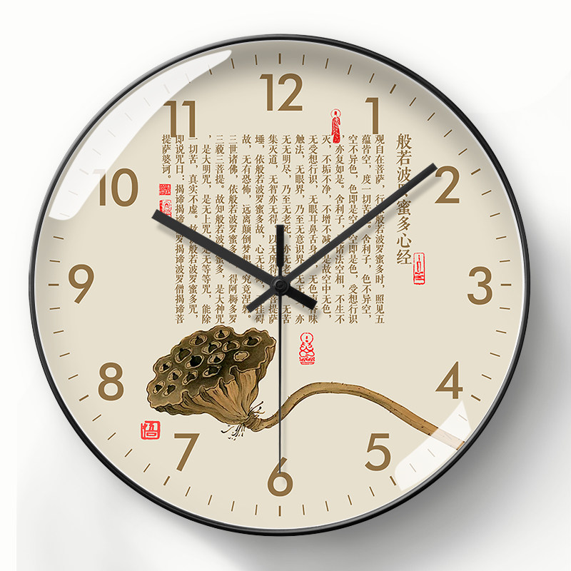 美幻达pvc简约玻璃塑料石英钟