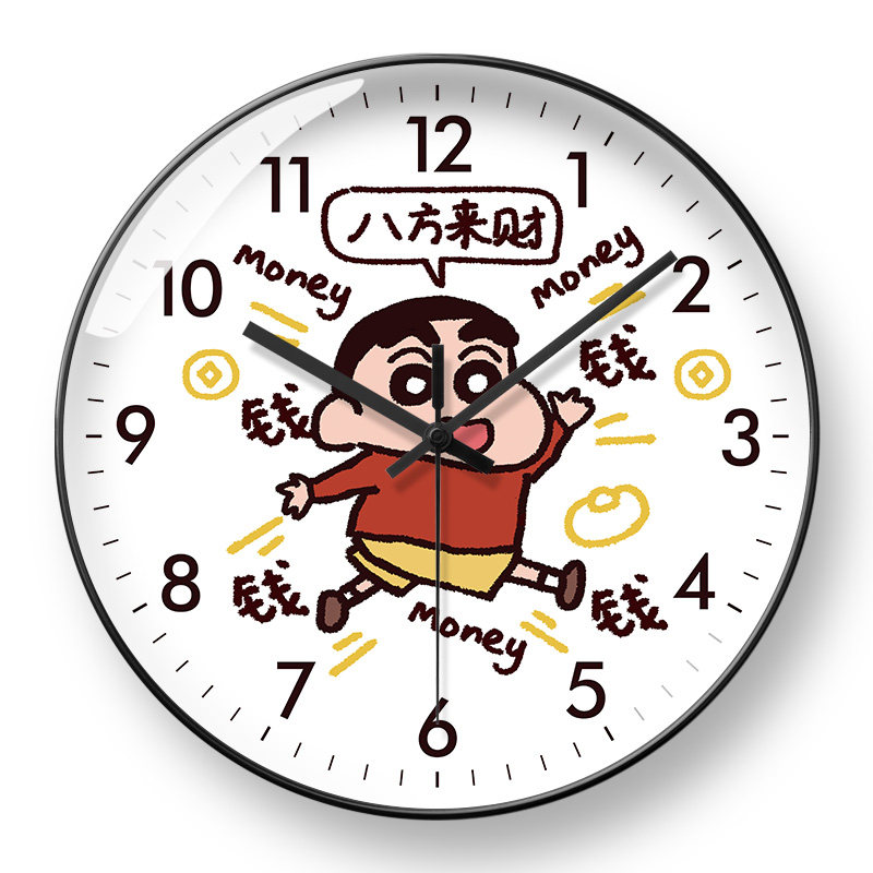 美幻达PVC卡通玻璃塑料电波挂钟